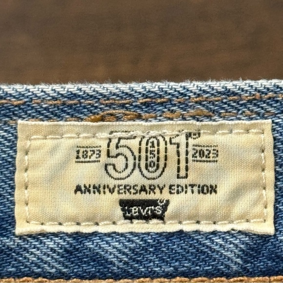 Levi’s 501 93 Patchwork Denim Shorts Size 33X7 Men - Picture 5 of 11